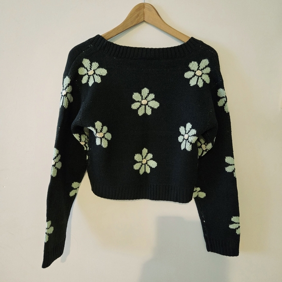 BNWT Bluenotes Dark Green Floral Cardigan XS - Picture 2 of 6